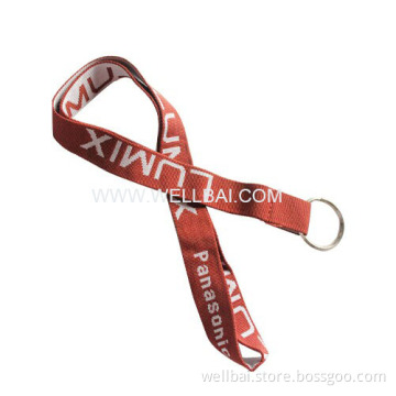 Hot Selling Promotional Gift Polyester Woven Lanyard